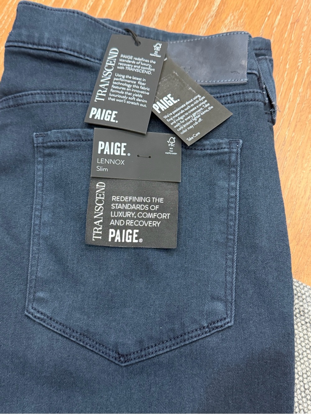 PAIGE Lennox Slim Men's Jeans - Dark Navy Blue